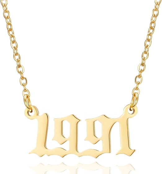 Birth Year Number Pendant