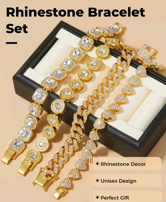 Rhinestone Decorated Bracelet