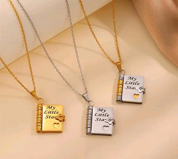 Customized Book Necklace