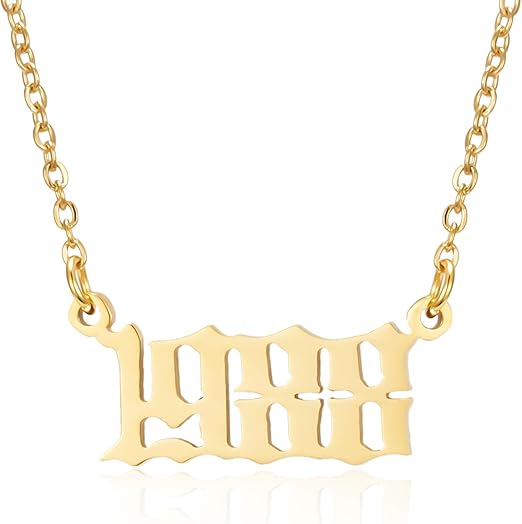 Birth Year Number Pendant